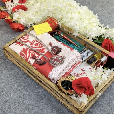 Festive Special Premium Half-Silk Print Saree Combo